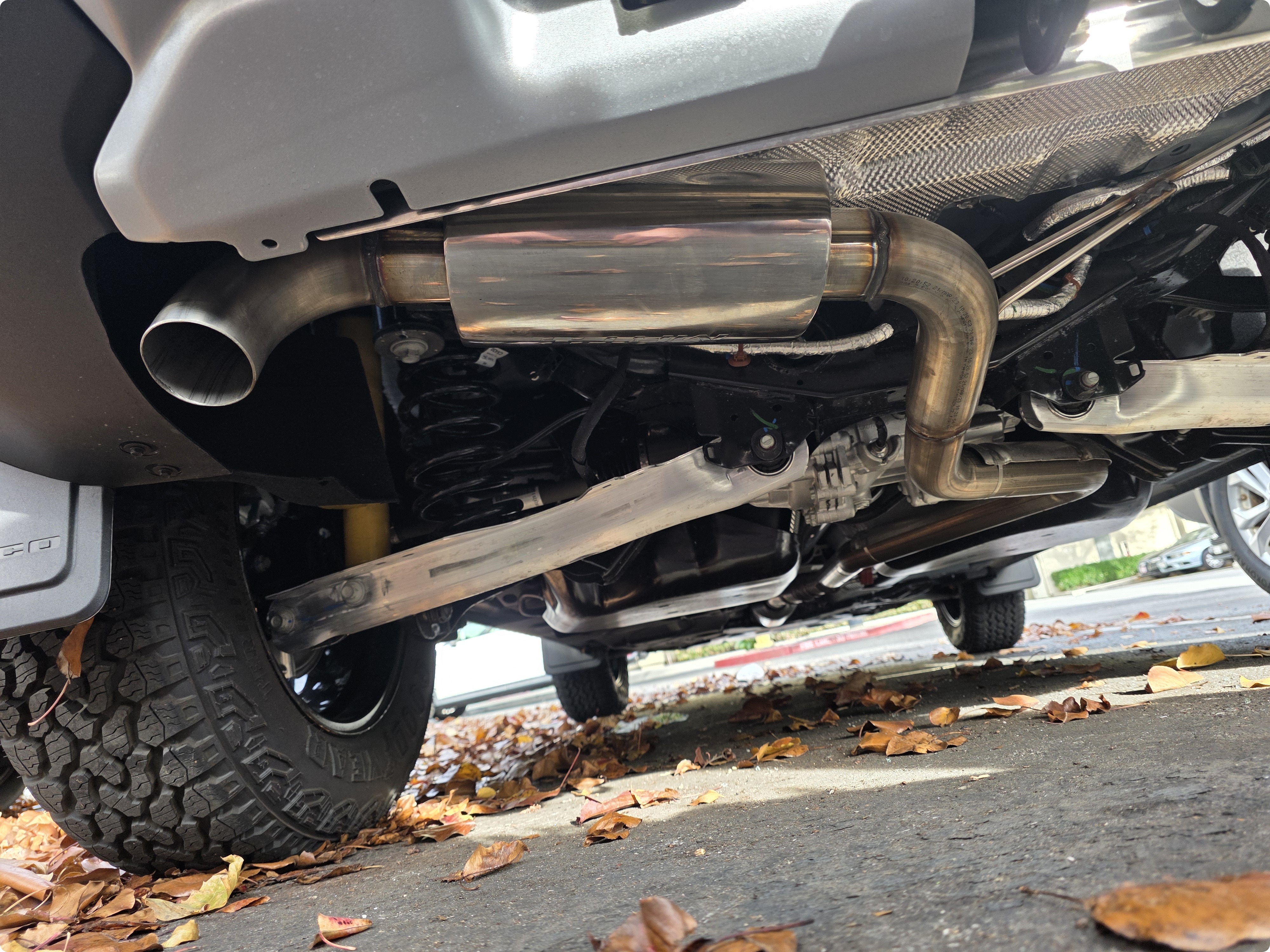 MRT Trail Rated Axle Back exhaust on Ford Bronco Sport